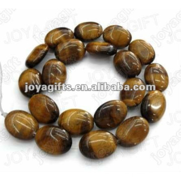 13x18mm natural tigereye pedra plana oval beads